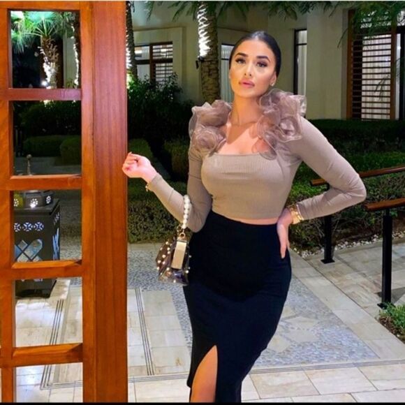 ZARA ORGANZA TOP - Picture 1 of 5